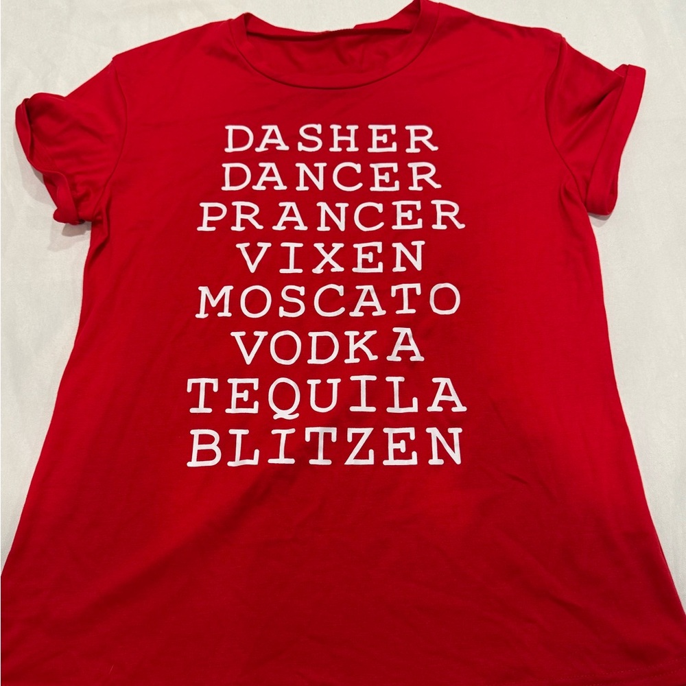 Red Graphic Short Sleeve Tee